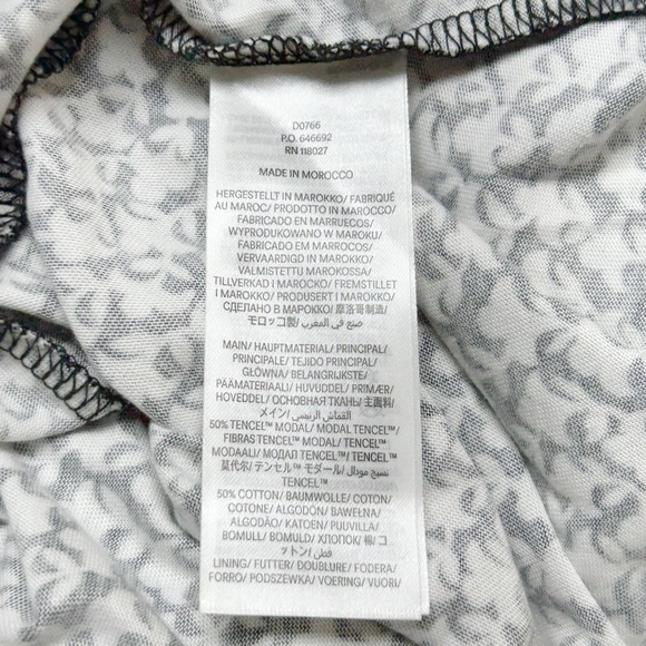 Boden Empire Knot Midi Jersey Dress Stretch Black Lily Sprig Long Sleeve 12P - Picture 5 of 8